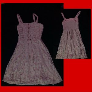 Baby pink mini dress